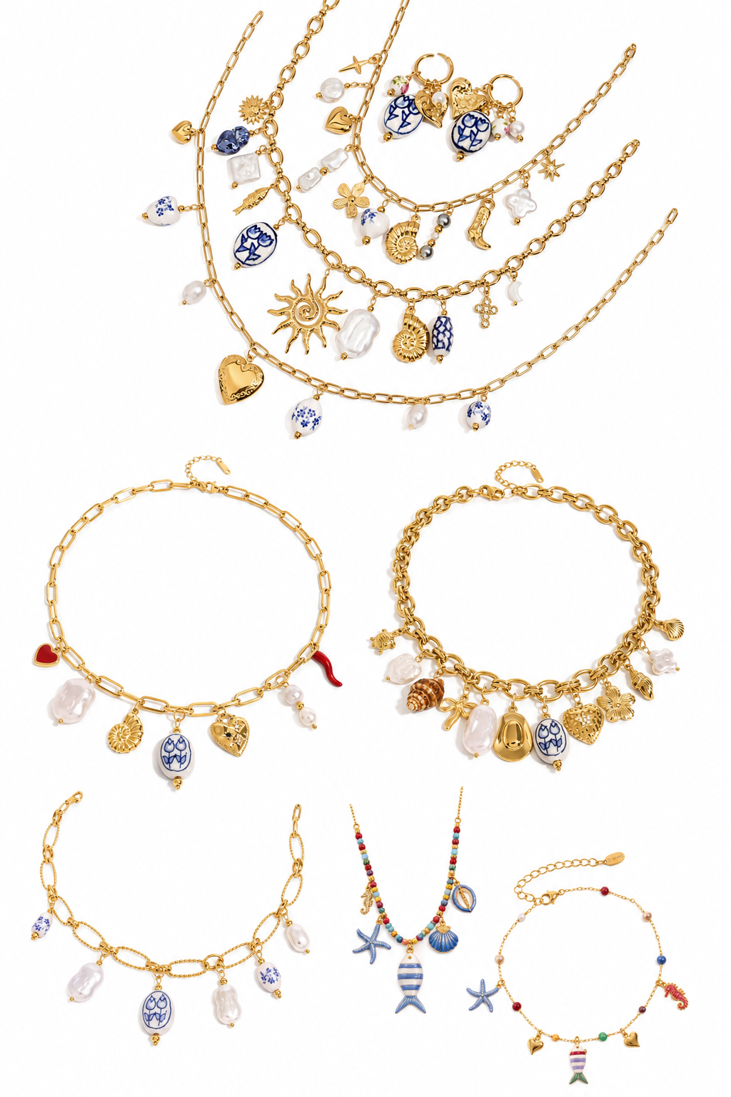 Blue Bondi sun charm collections