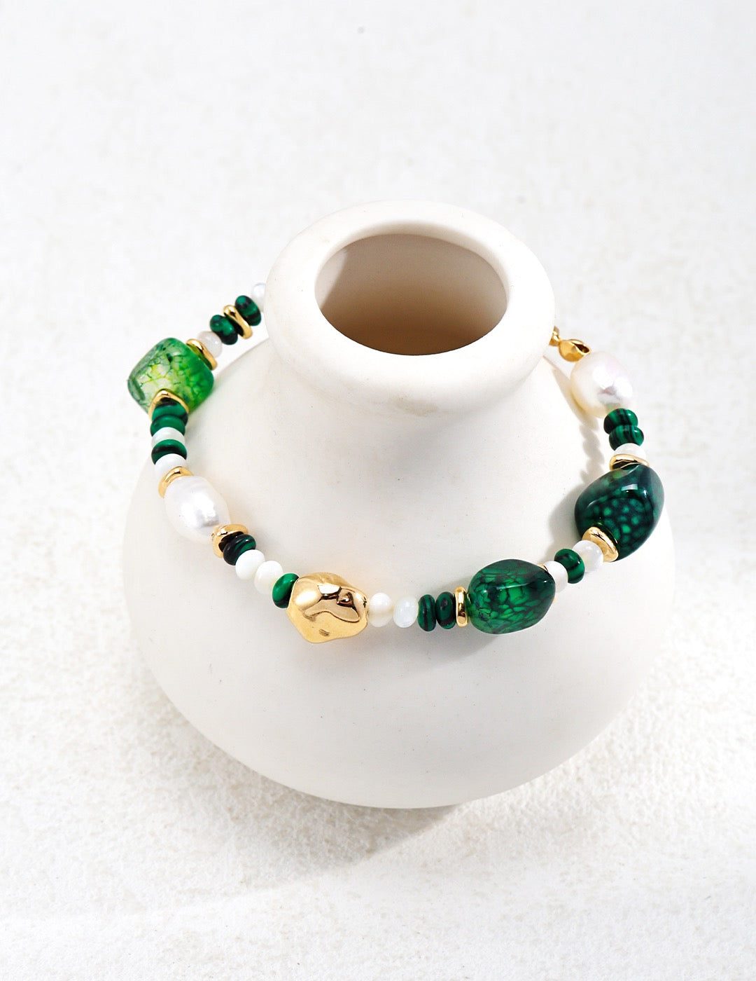 Nick Malachite Pearl set