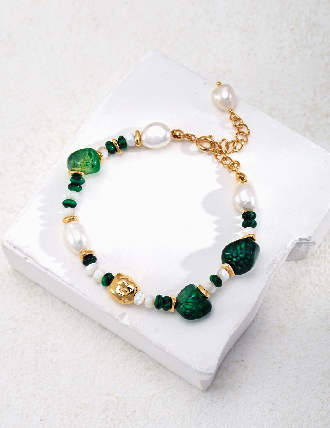 Nick Malachite Pearl set