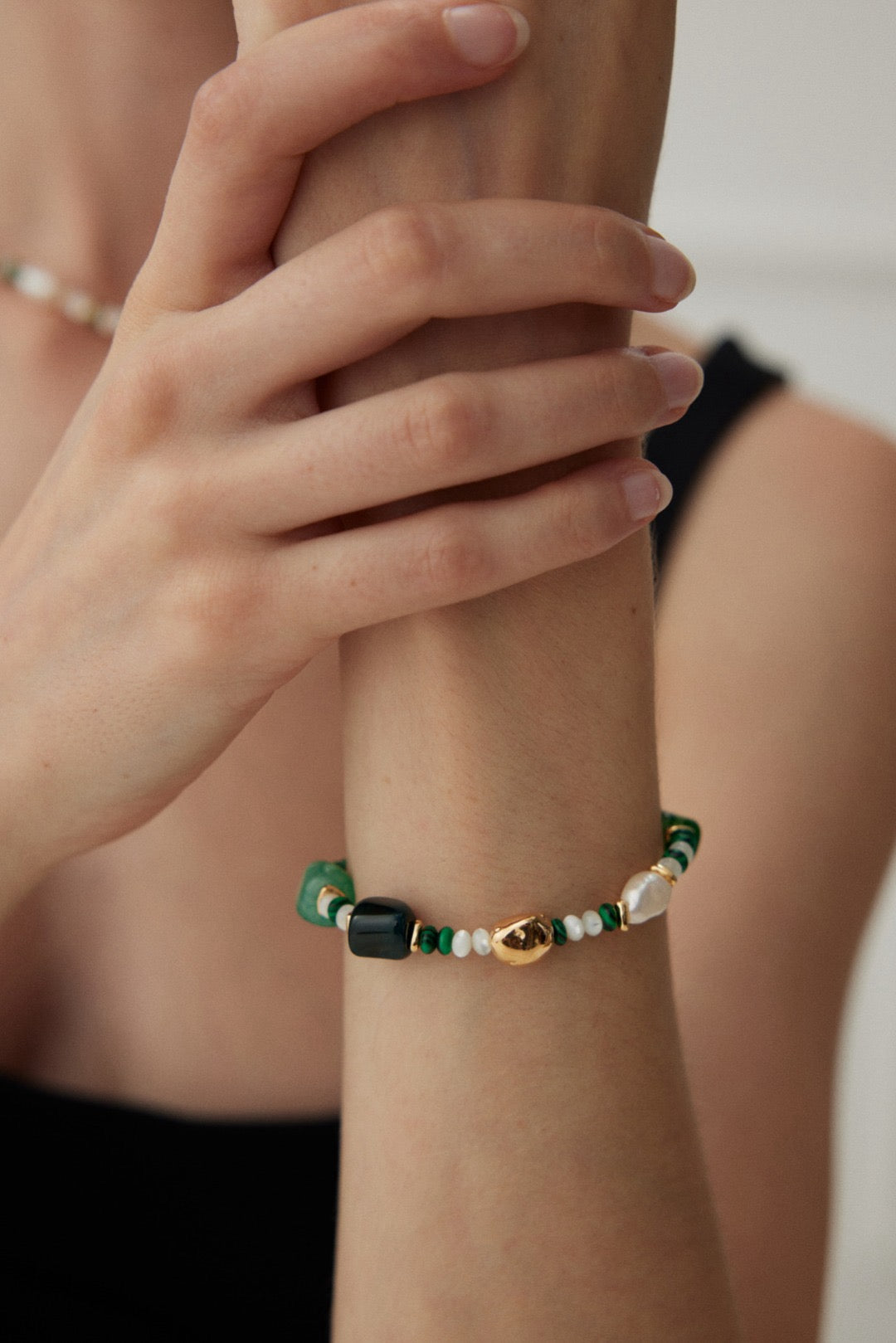 Nick Malachite Pearl set