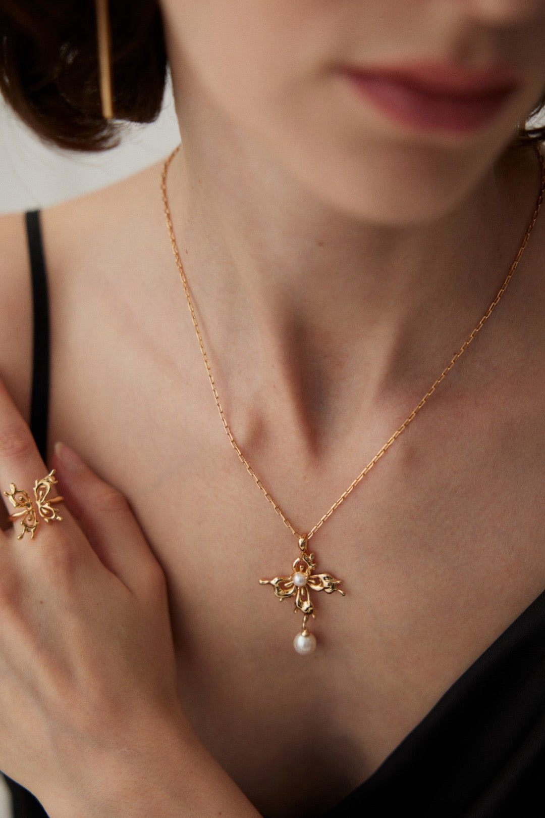 Sergio Butterfly Pearl set