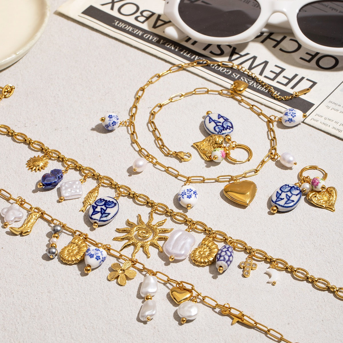 Blue Bondi sun charm collections