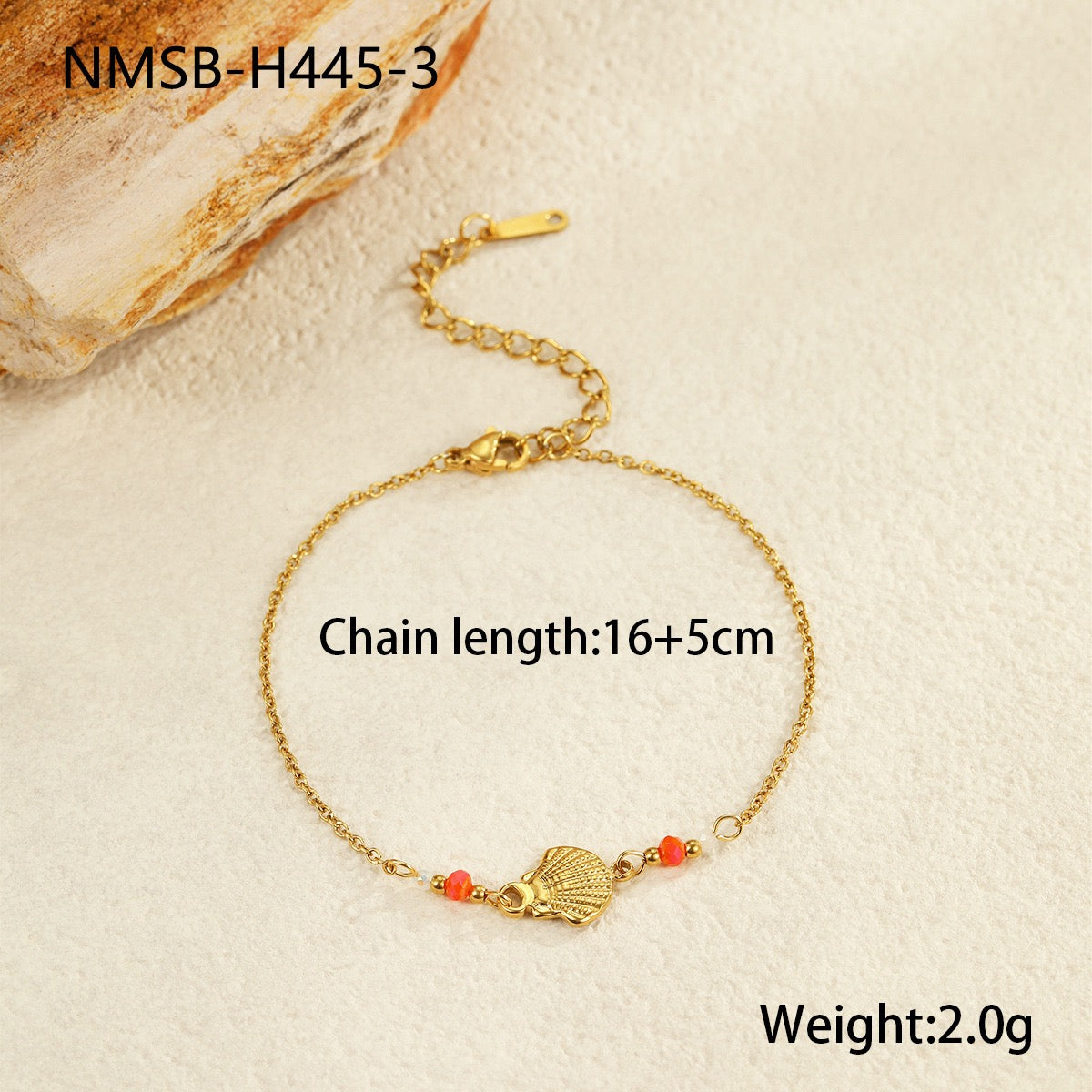 Dainty drop palm tree bracelet