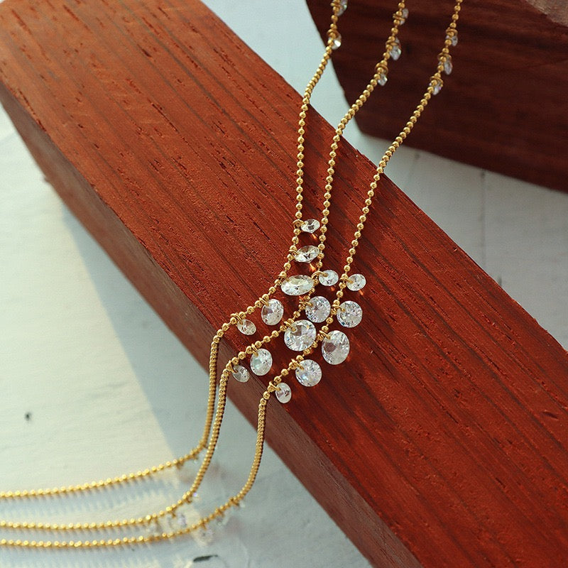 Crystal drop necklace