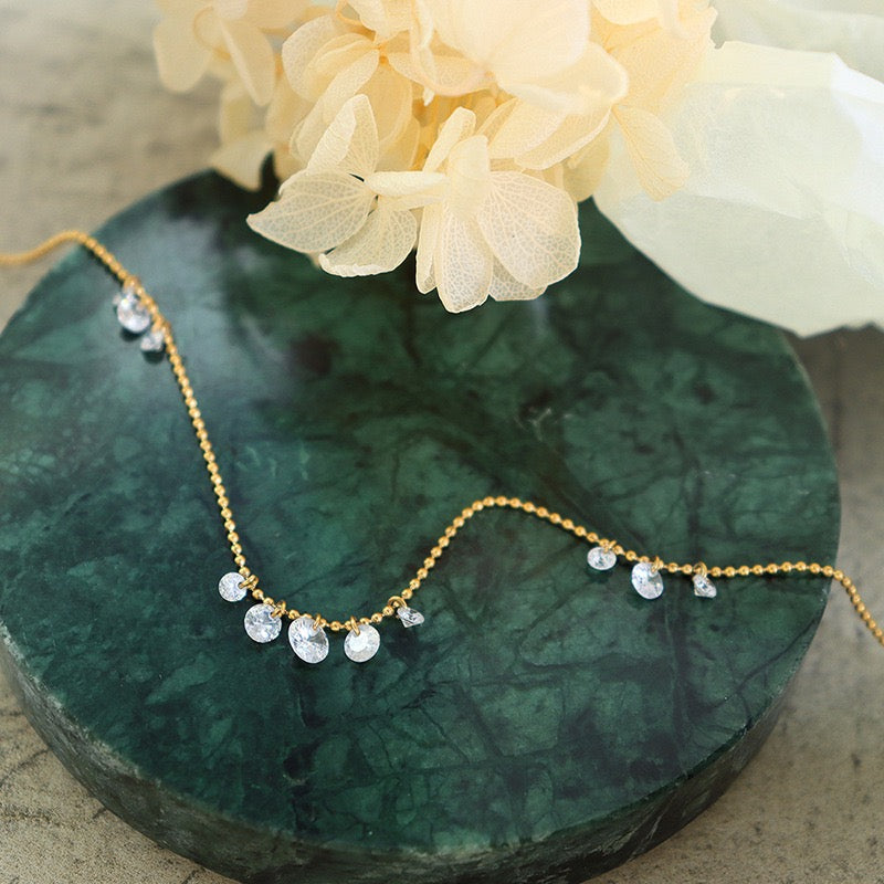 Crystal drop necklace