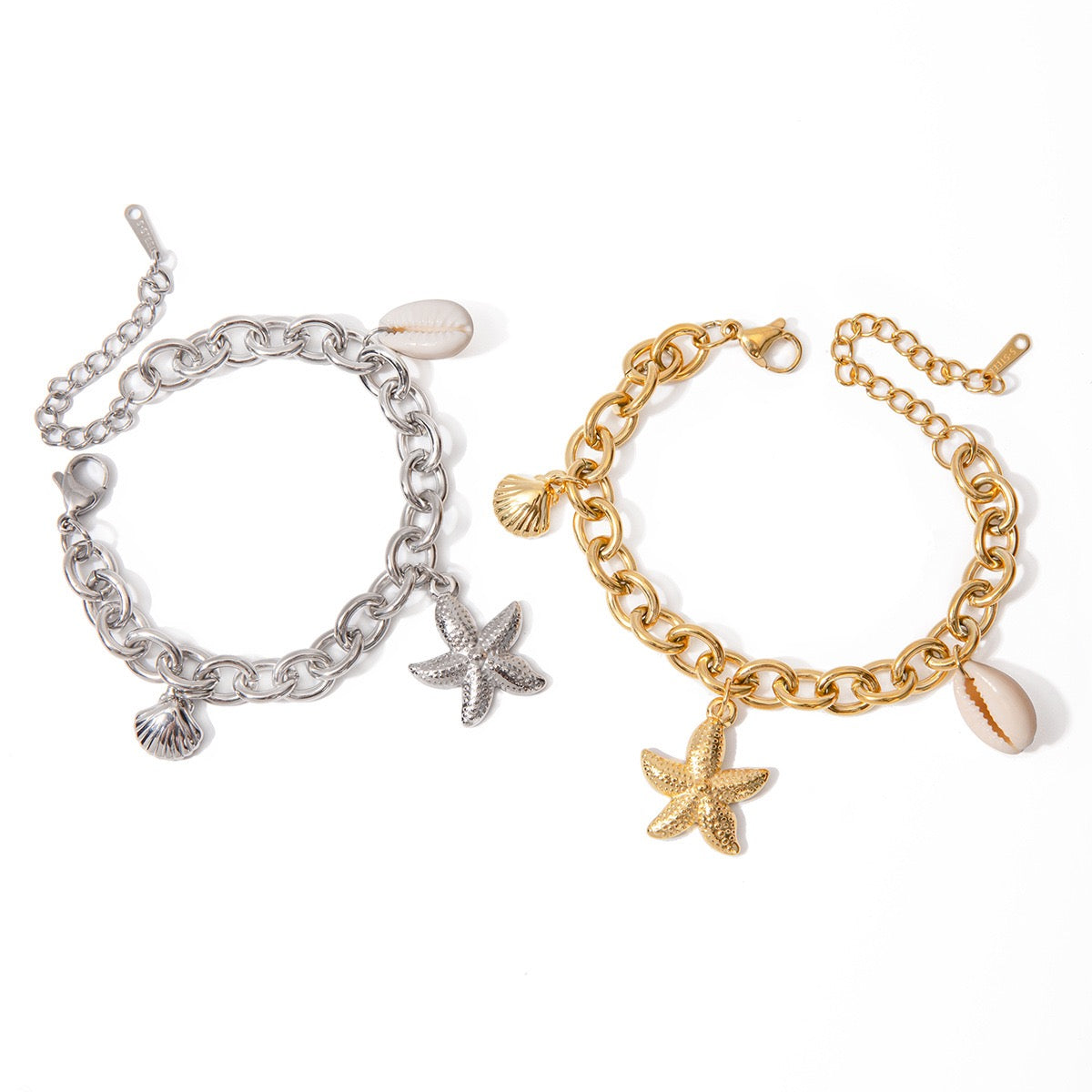 Starfish chain bracelet