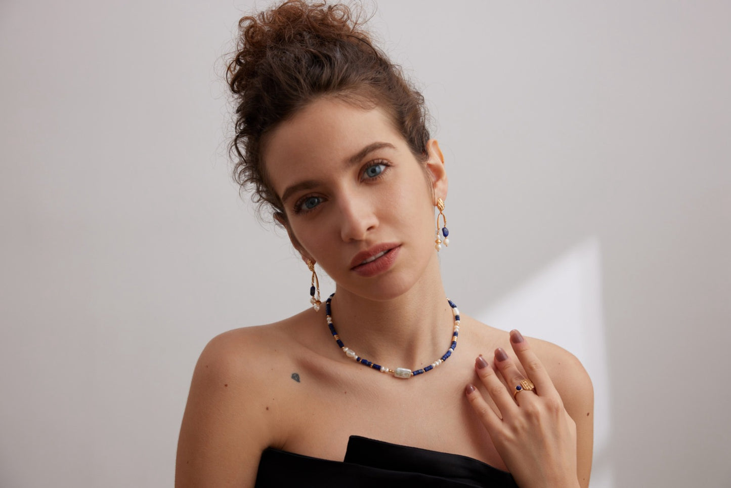 Murra lapis pearl set