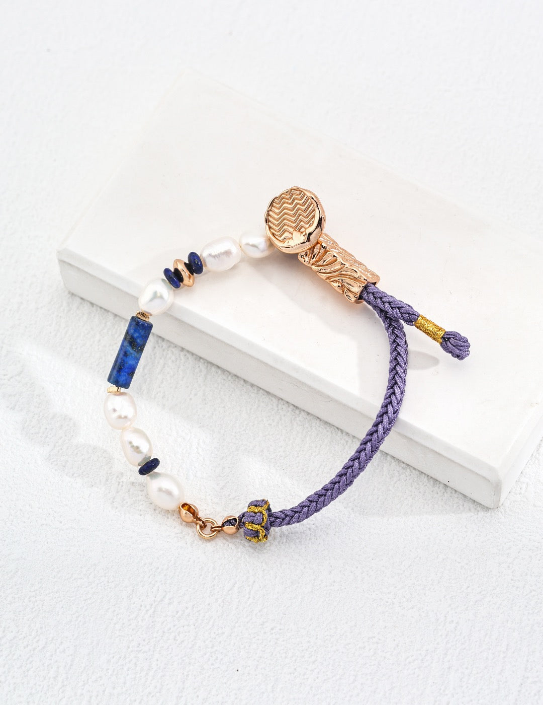 Lakeside Lapis pearl bracelet