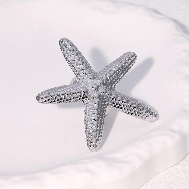Big starfish statement rings