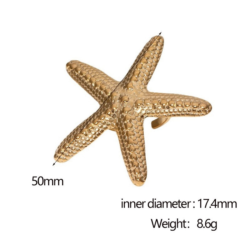 Big starfish statement rings