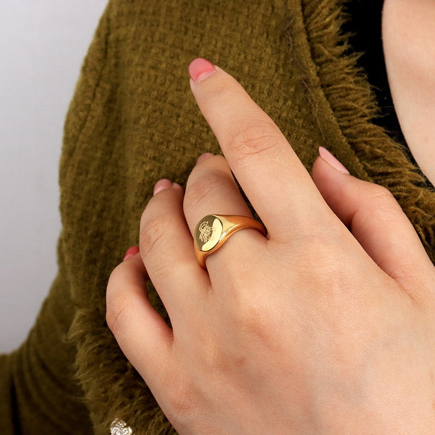 Zodiac star sign rings