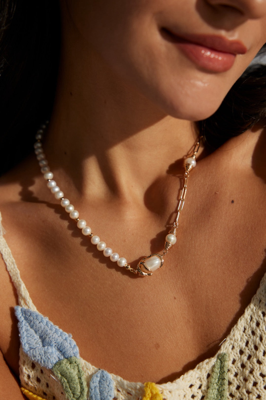 Barak natural Pearl necklace