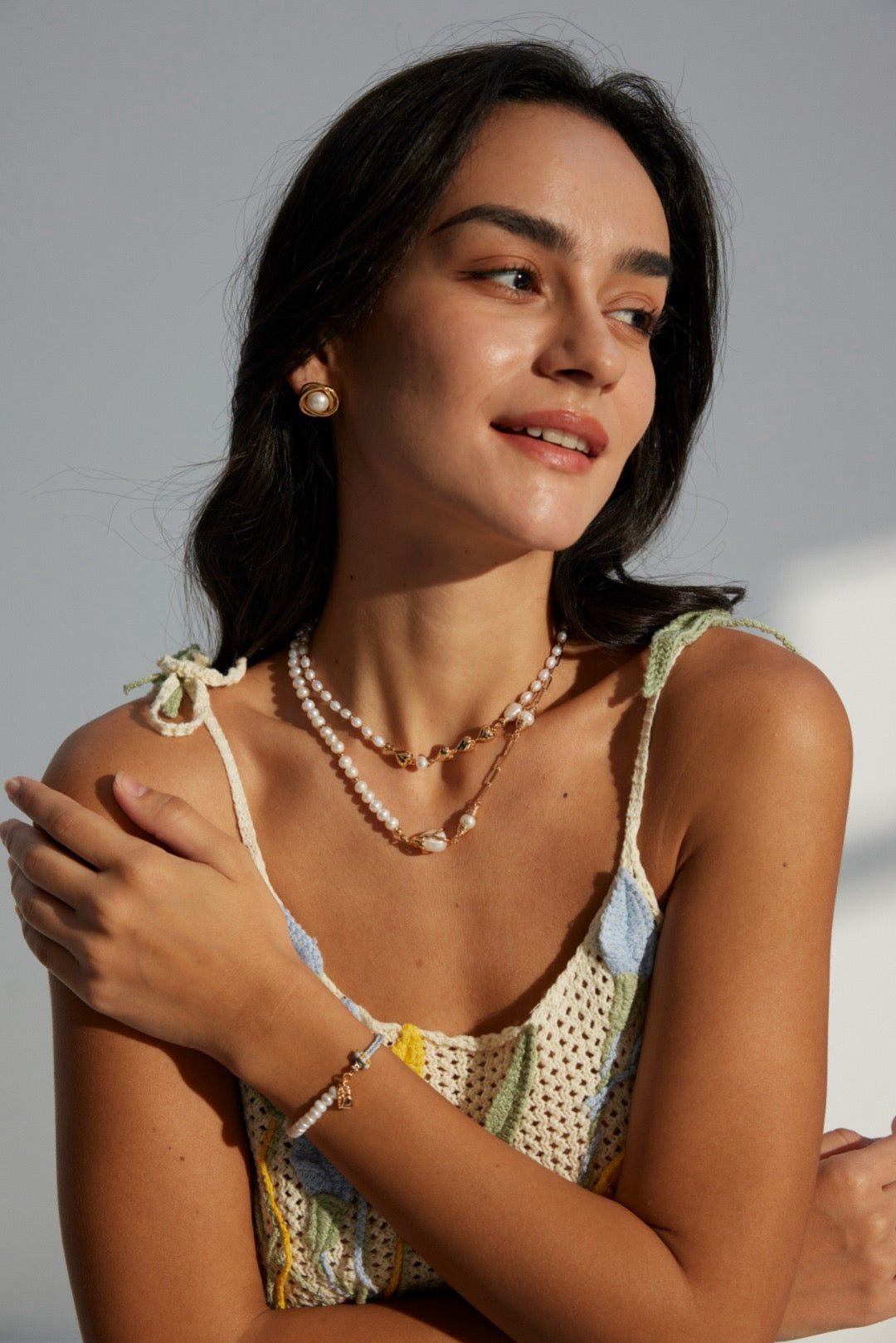 Barak natural Pearl necklace