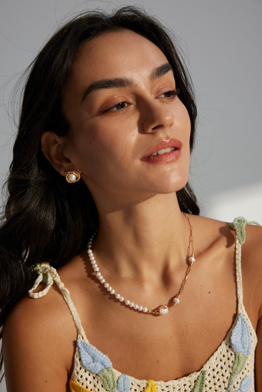 Barak natural Pearl necklace