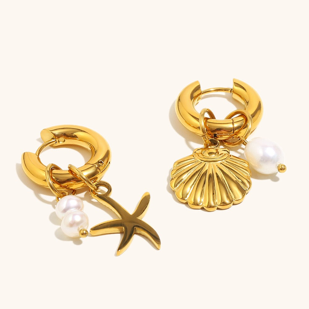 Starfish shell hoops