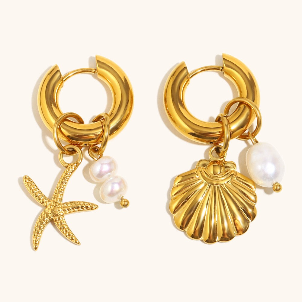 Starfish shell hoops