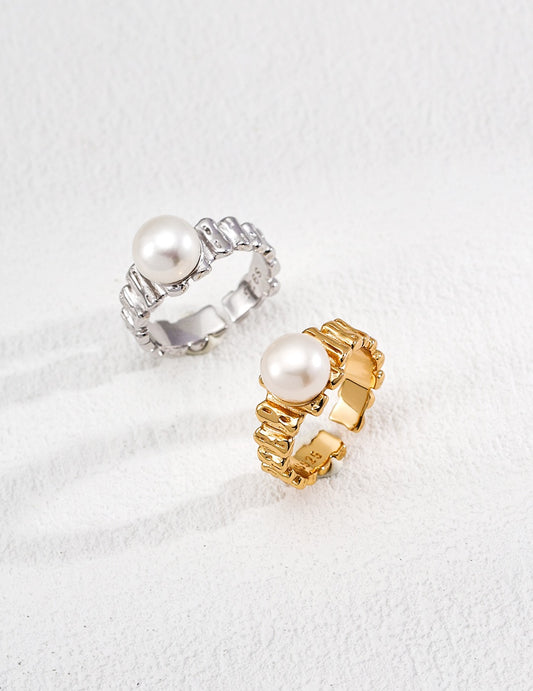 Kungita Round pearl rings