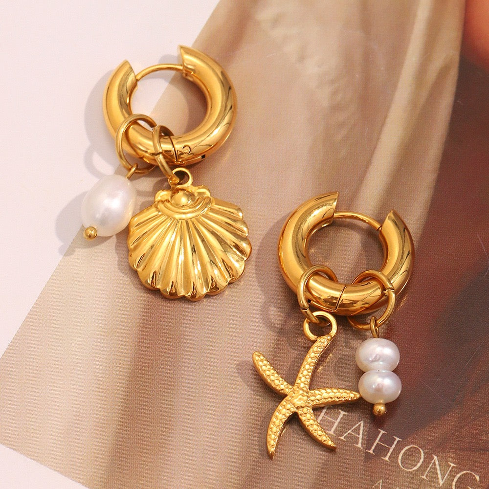 Starfish shell hoops