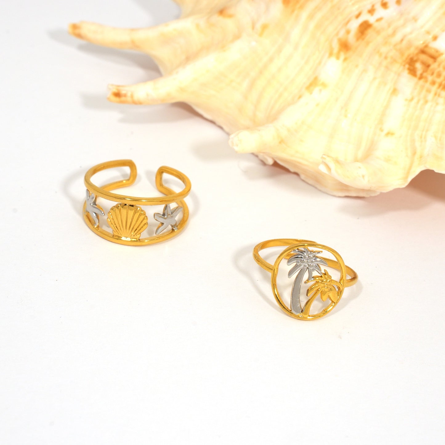 Tropical holiday rings