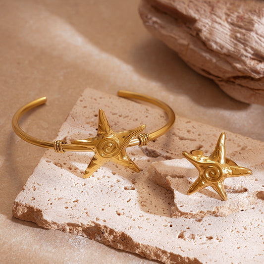 Bondi Lucia swirl starfish bangle