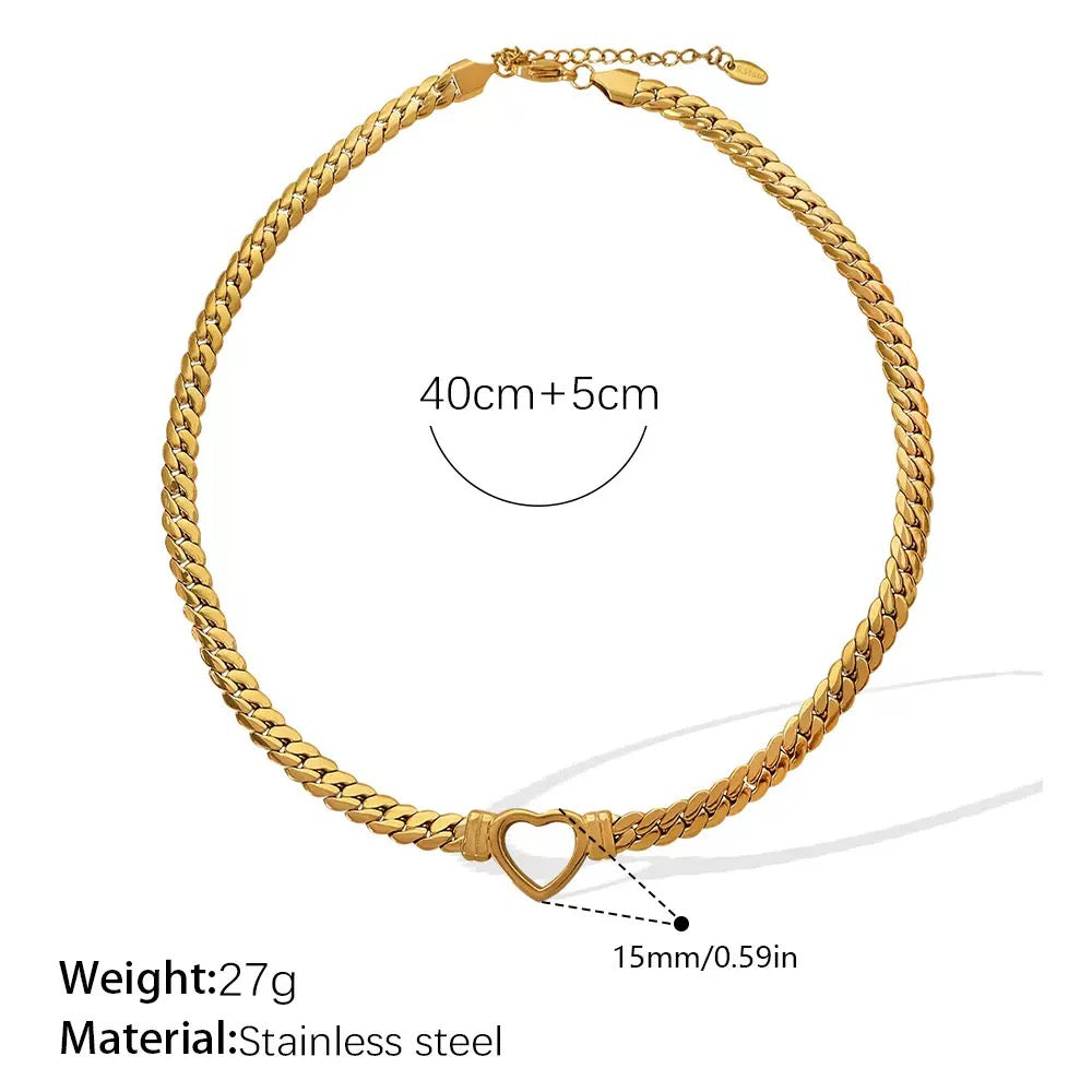 Statement chains necklace