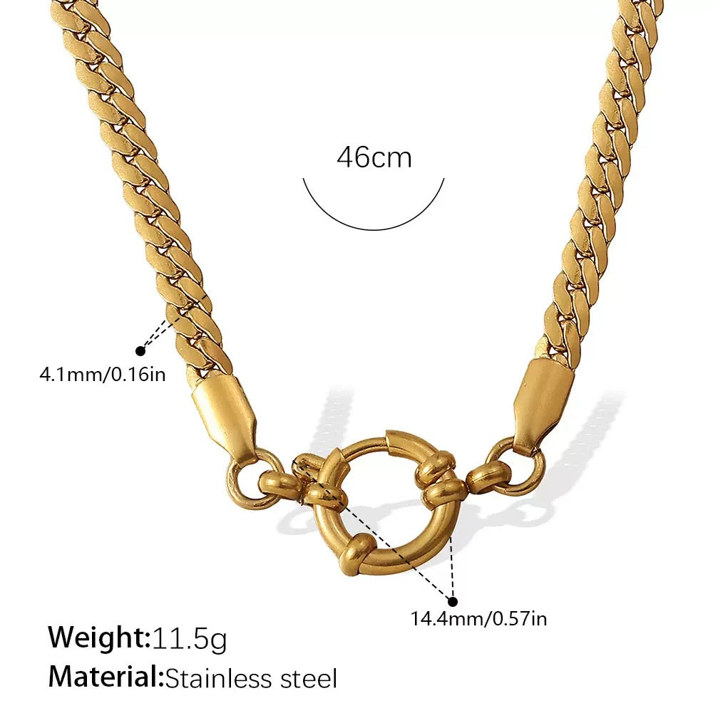 Statement chains necklace