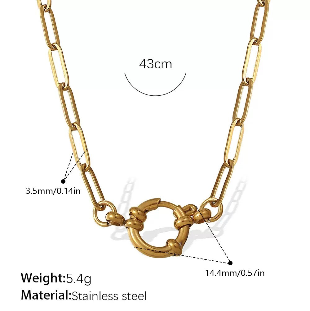 Statement chains necklace