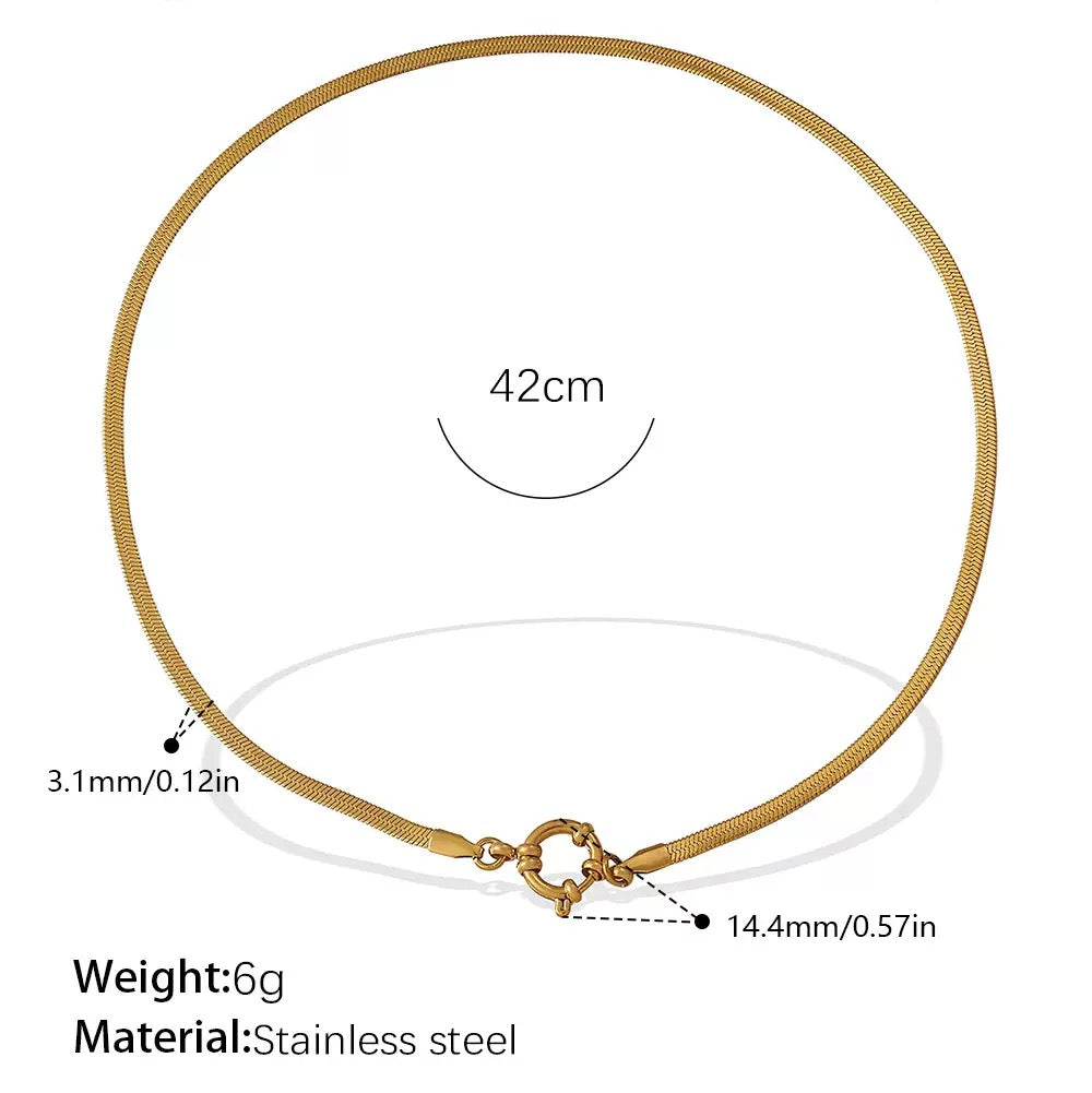 Statement chains necklace