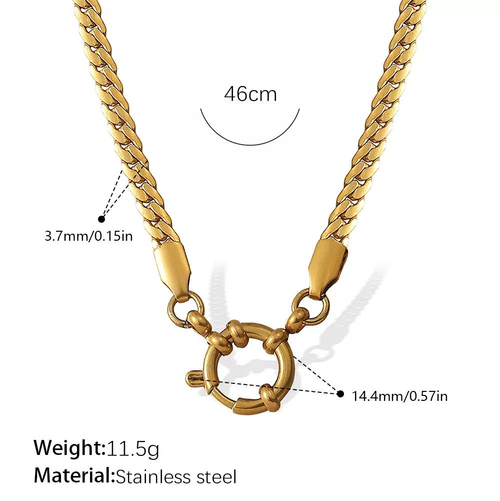 Statement chains necklace