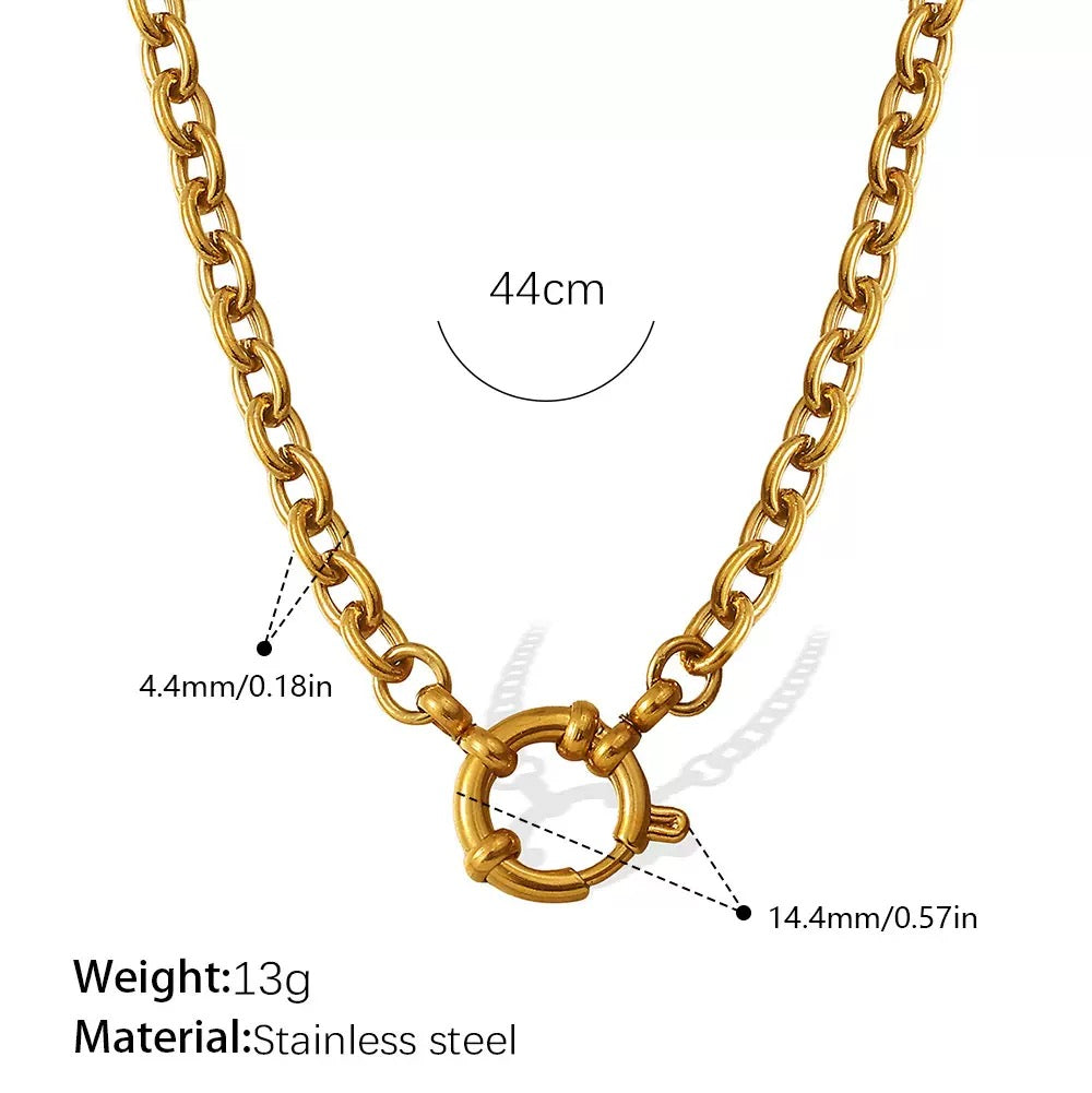 Statement chains necklace