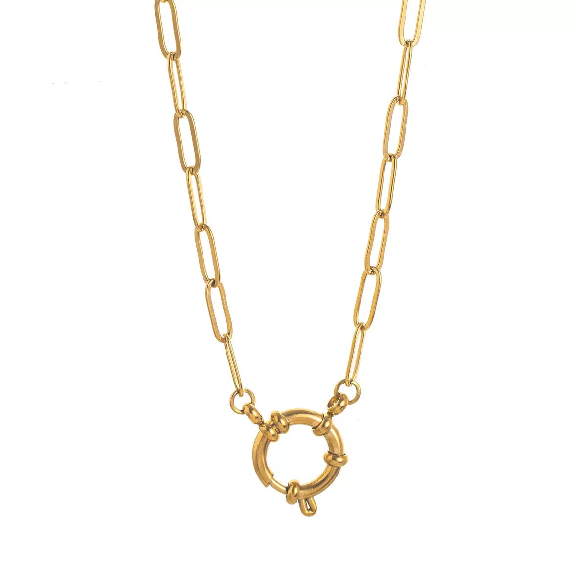 Statement chains necklace