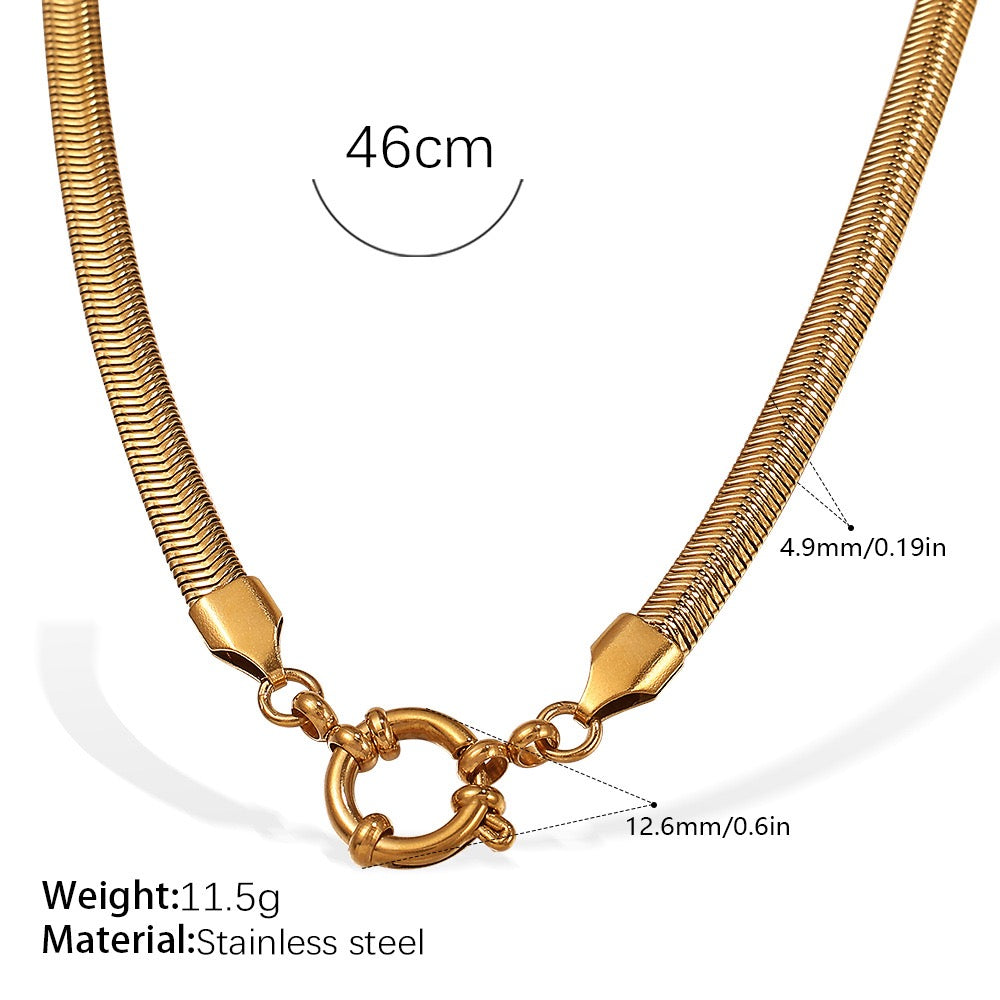 Statement chains necklace